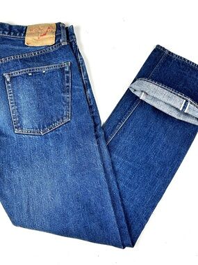 Orslow Blue Jeans Lot 107 sz 1 Waist 30 Inseam 30 Japanese Selvedge denim